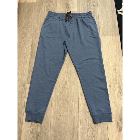 SLATE & STONE Jogger Pants In Light Blue Heather - Picture 5 of 12